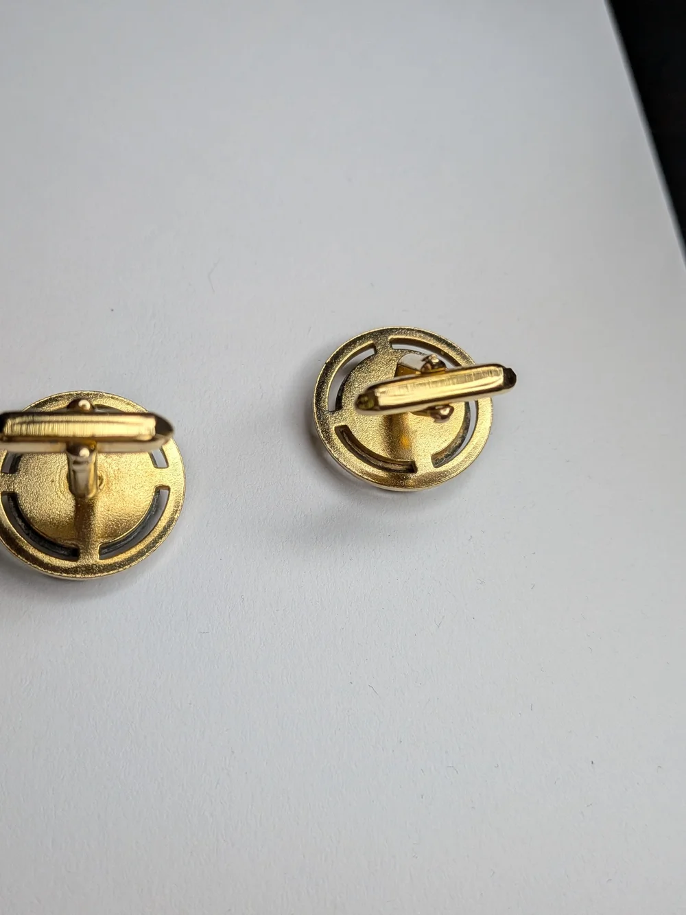 Gold and Silver Roman Coin Cufflinks - Men's Accessories